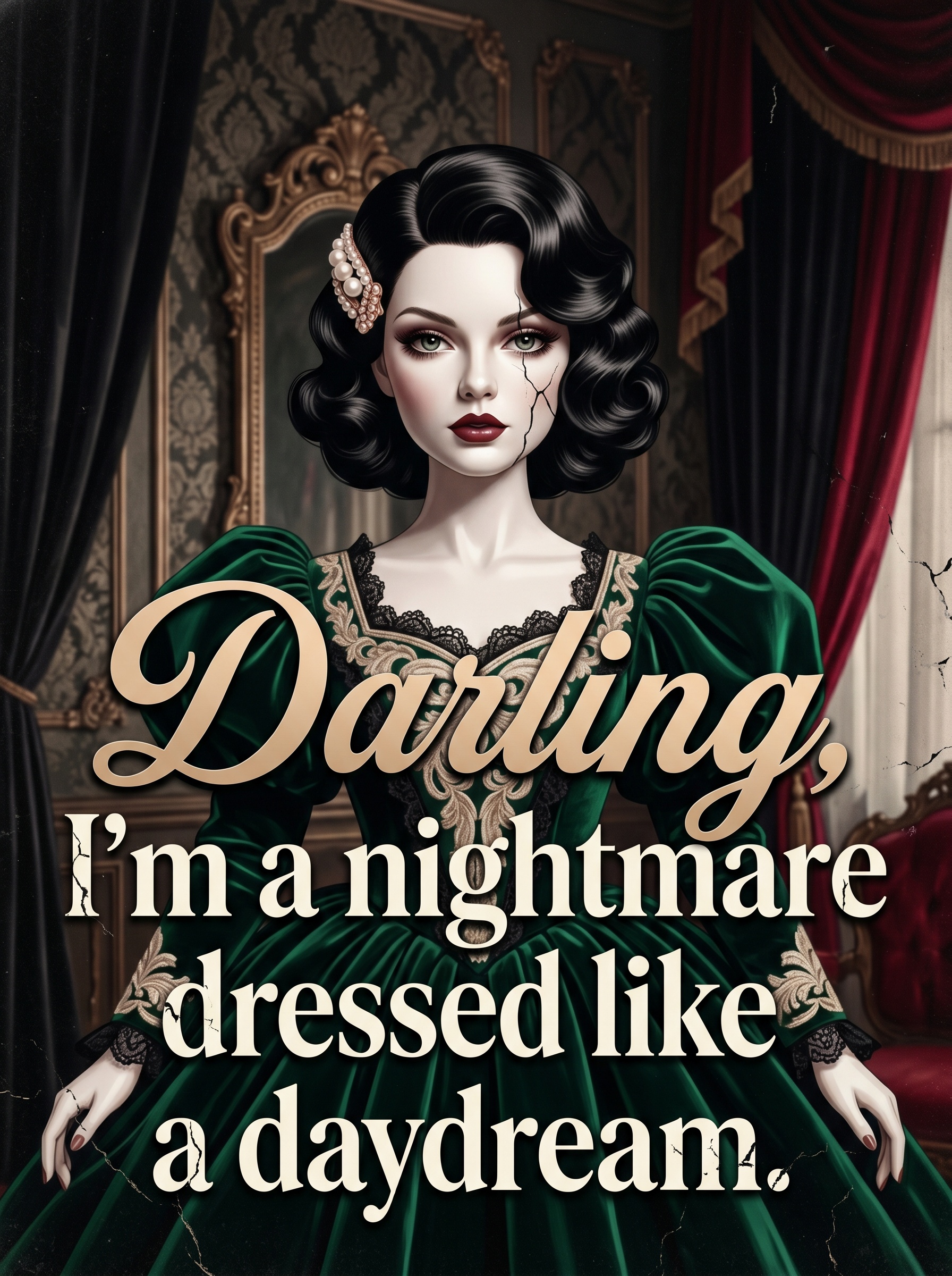 Blank Space by Taylor Swift – 'Darling, I'm a nightmare dressed like a daydream' Lyric Art