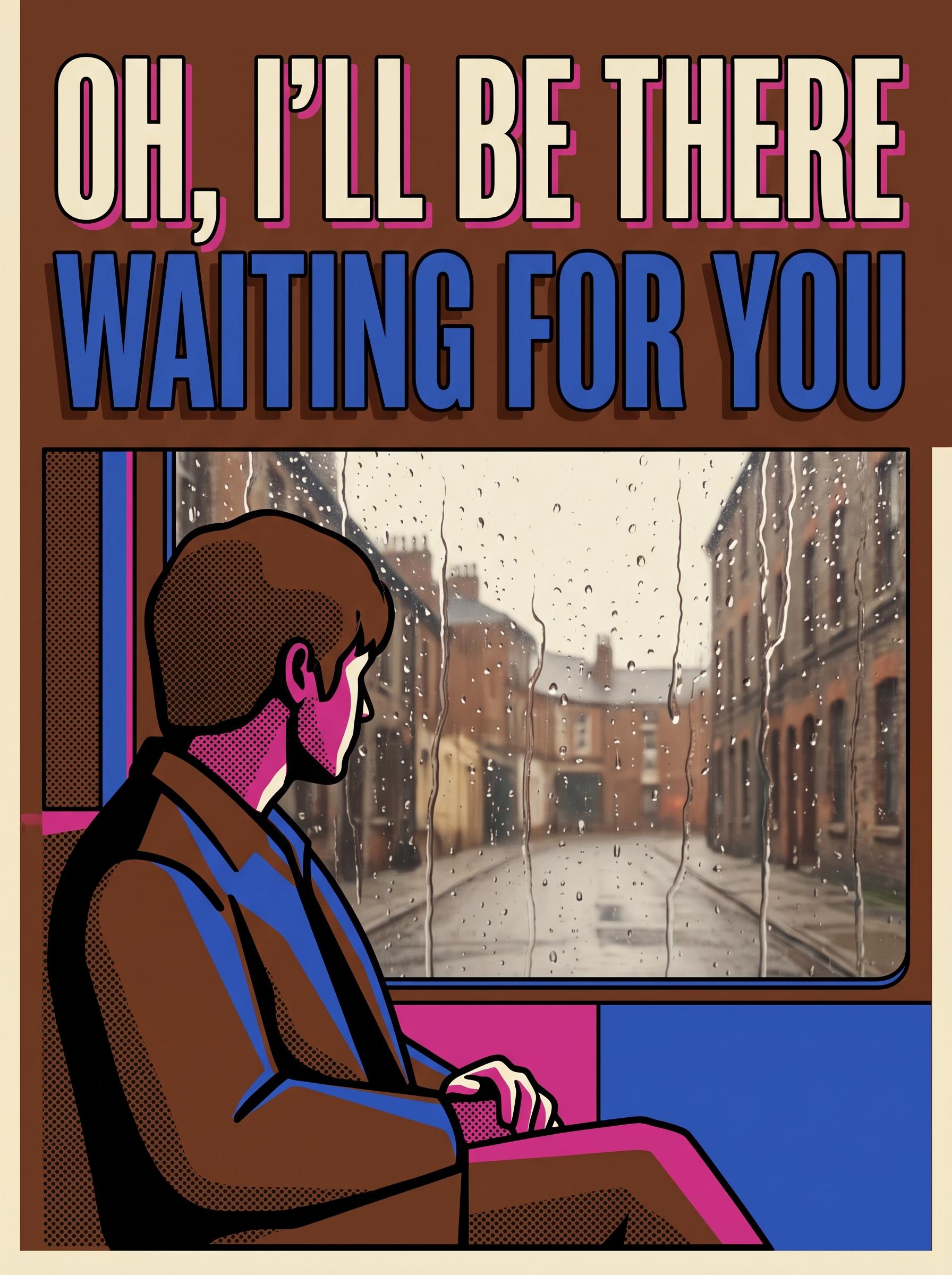 Candy by Paolo Nutini – 'Oh, I'll be there waiting for you' lyric art print