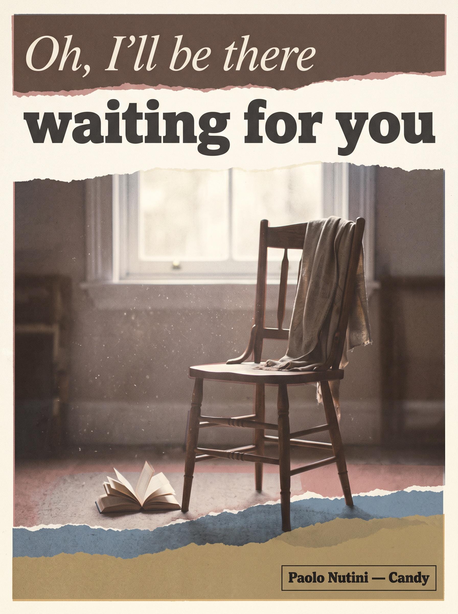 Candy by Paolo Nutini – 'Oh, I'll be there waiting for you' lyric art print