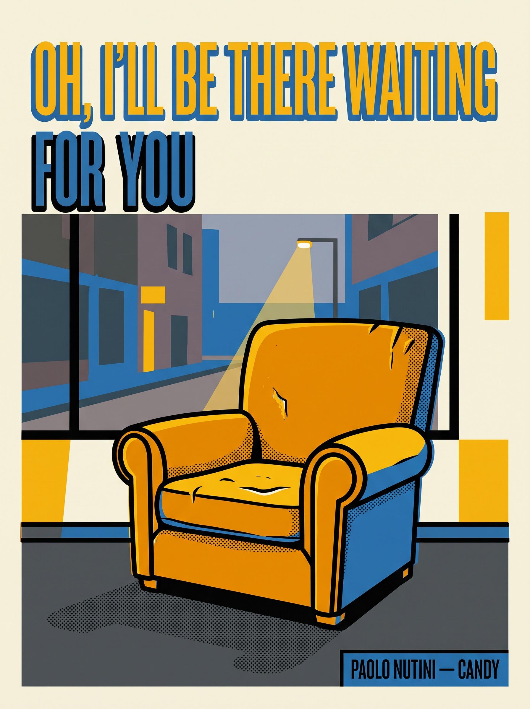 Candy by Paolo Nutini – 'Oh, I'll be there waiting for you' lyric art print