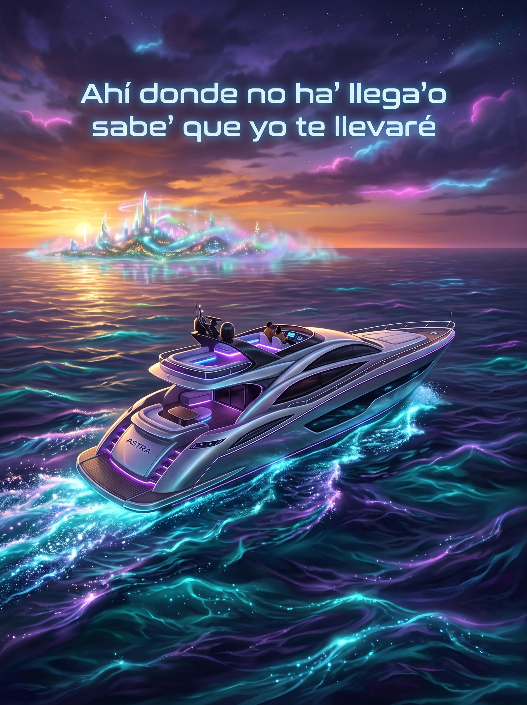DÁKITI by Bad Bunny & JHAYCO – 'Ahí donde no ha' llega'o sabe' que yo te llevaré' lyric art print