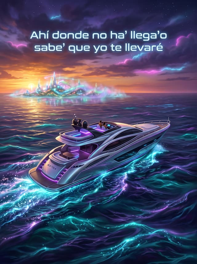 DÁKITI by Bad Bunny & JHAYCO – 'Ahí donde no ha' llega'o sabe' que yo te llevaré' lyric design printed on the back of a t-shirt